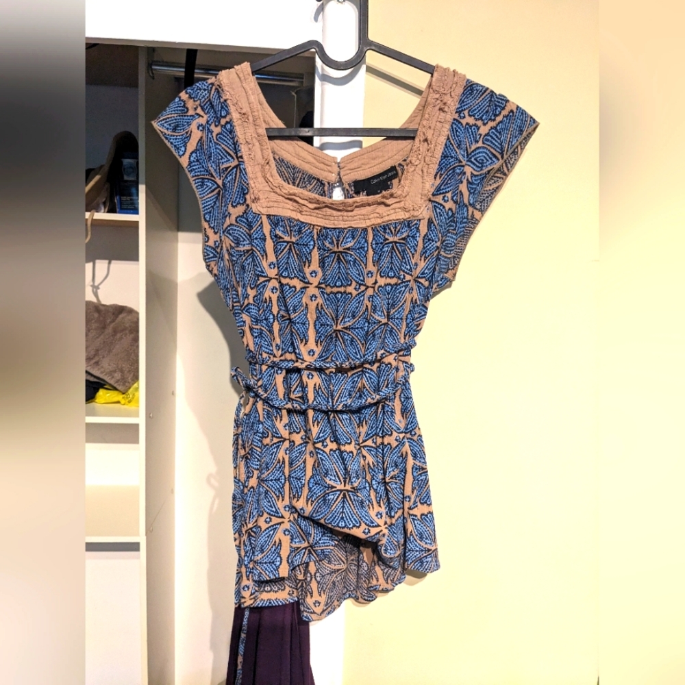 Calvin Klein floral blouse